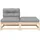 vidaXL Gartensofa Loungesofa grau