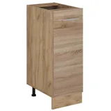 Vicco Apothekerschrank R-Line, Sonoma/Goldkraft Eiche, 30 cm ohne Arbeitsplatte