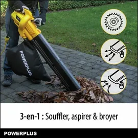 Powerplus Elektro-Laubbläser ohne Akku