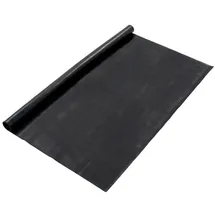 vidaXL Bodenbelag 1,2 x 5 m Gummi Schwarz