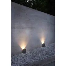 faro BARCELONA Außenwandleuchte Aluminium IP65 16 W grau
