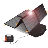 Solarpanel 60W,Solar Ladegeräte Tragbare QC3.0 USB-A PD3.0 USB-C Ausgang faltbar IP65 wasserdicht Strom Notfall Camping für kleine Kraftwerke Generator Laptops Tablets(Ohne EIN bis Vier Ladekabel)