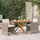 vidaXL Garten-Essgruppe 3-tlg. Beige
