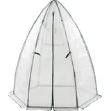 [en.casa] Gewächshaus Hunze 183x160cm Weiß