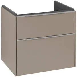 Villeroy & Boch Waschbeckenunterschrank 2 Auszüge 62,2 x 47,8 x 57,6 cm Taupe