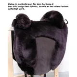 Premium Lammfell Zalea, maßgefertigt für den HIDALGO CORDOBA 2 Sattel - Echtes Qualitäts Lammfell mit kräftigem Ledereinsatz in der Beinlage und Ausformung der Pausche - Sattelbezug, Sitzbezug
