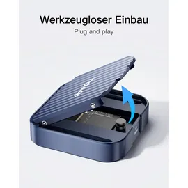 Inateck Magnetisches M.2 SSD Gehäuse, Typ-C USB 3.2, kompatibel mit 2230 NGFF&NVME PCIe M.2 M-Key/B&M-Key, unterstützt Windows/Linux/Android/MacOS