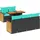 vidaXL Gartensofa-Set 6-tlg. schwarz Polyrattan Akazie