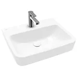 Villeroy & Boch Villeroy und Boch O.novo Waschtisch 4A4156R1 55x46cm, eckig, mit Hahnloch, ohne Überlauf, weiß C-plus