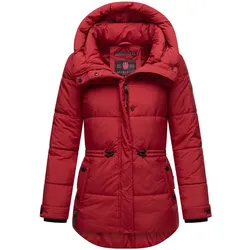 Winterjacke MARIKOO "Akumaa", Damen, Gr. XL (42), rot (dunkelrot), 100% Polyester, Jacken, mit tailliertem Schnitt