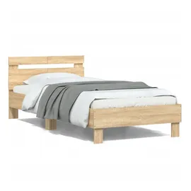 vidaXL Bettgestell 100 x 200 cm Braun