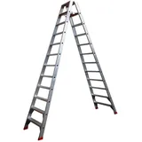 Alu-Profi-Doppelleiter 12-stufig, 329x82x23cm (Doppelleiter Trittleiter)