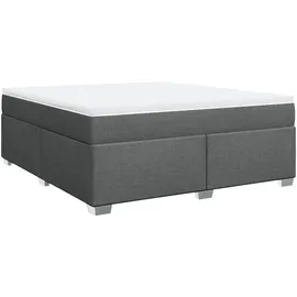 vidaXL Boxspringbett 180 x 200 cm Dunkelgrau