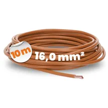 Lapp 10 Meter Lapp 4520036 H07V-K 16,0 mm2 braun I Verdrahtungsleitung I Aderleitung flexibel I PVC-Einzelader I Litze 16mm2 I Verdrahtung