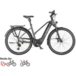 KTM Macina Style XL, Trapez, M51 - 750WH, Freilauf, machine grey, 28