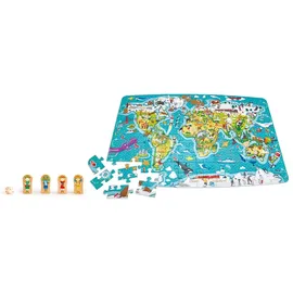 HaPe "2-in-1-Weltreise" Puzzle und Spiel / 105 Teile