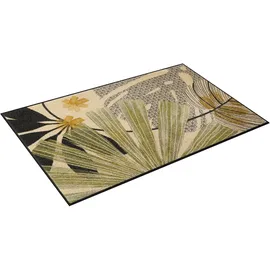Wash+Dry Garden Soul 75 x 120 cm Beige/Grün