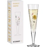 Ritzenhoff & Breker RITZENHOFF 1071013 Champagnerglas 200 ml - Serie Goldnacht Nr. 13 - Edles Designerstück mit Echt-Gold - Made in Germany