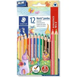 STAEDTLER 128 NC12P1 Buntstift Noris jumbo 10+2 FSC 100%