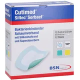 Cutimed Siltec Sorbact B PU-Verb.12.5x12.5 cm