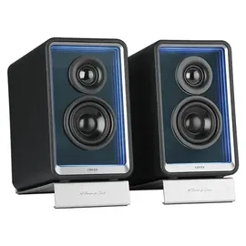 Edifier QR65 Aktive Design Lautsprecher (Regallautsprecher, Schwarz