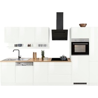 Kochstation Küchenzeile »KS-Virginia«, Breite 330 cm, mit E-Geräten, weiß