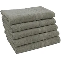 ZOLLNER Duschtücher,, Taupe, 70x140 cm, Oeko-Tex® Standard 100, Badtextilien,
