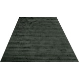 my home Teppich Shirley, rechteckig, Handweb Teppich, aus weicher Viskose, handgewebt, Wohnzimmer, 78016034-1 grün 12 mm,