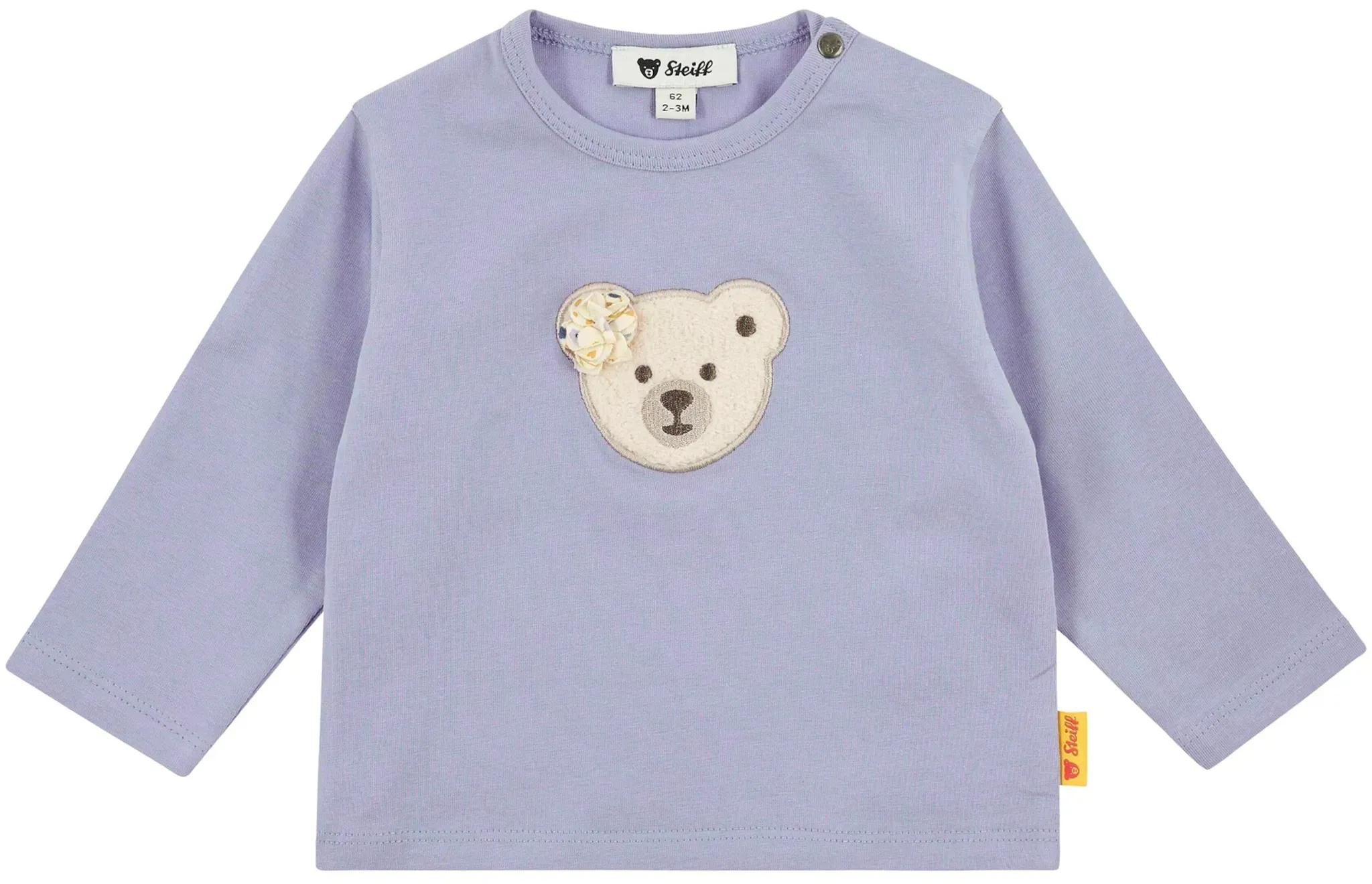 Steiff Shirt langarm Bär, lila, 86