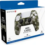 Gioteck Hex Camo Silicone Skin PlayStation PS5 Controller Zubehör, Grün