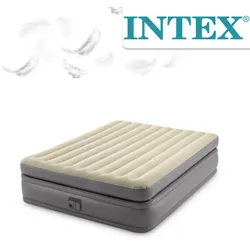 Intex Luftbett 203x152x51cm mit integrierter Luftpumpe Gästebett