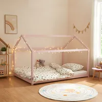 [en.casa] Kinderbett Cerro 120x200cm Rosa