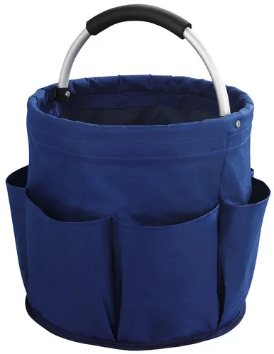 Preisvergleich Produktbild WENKO Caddy, Polyester, blau/silberfarben