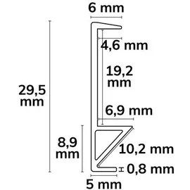 ISOLED FURNIT10 SHELF LED-Profil