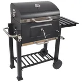 LQWELL Holzkohlegrill Compact Kettle Kugelgrill Tragbarer Holzkohlegrill mit Deckel, Edelstahl-Griff, Robust & langlebig Geschenkidee für Grillfans, für alle, die gerne Familie, Freunde und BBQ-Partys schwarz