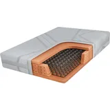 MKS Federkernmatratze, Hellgrau, Textil, H3, Füllung: Schaumstoff, Rechteckig, 90x200 cm, Oeko-Tex®, atmungsaktiv, Bezug abnehmbar/waschbar, wendbar, schadstoffgeprüft, Schlafzimmer, Matratzen Shop, Matratzen