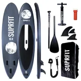 SUPRFIT Stand Up Paddling Board, SUP Board als aufblasbares Komplett-Set, Stand Up Paddle Board mit doppelter PVC Schichtung, Stand-Up Paddling, Standup Paddleboard - 330 x 78 x 15 cm bis max.150 kg