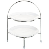 Asa Selection 2-stöckige Etagere A Table Metall Silber Chrom