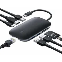 Aukey CB-C71 laptop-dockingstation - portreplikator Schwarz