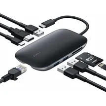 Aukey CB-C71 laptop-dockingstation - portreplikator Schwarz