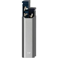 Mannox Pillendose für morgens und abends – Premium-Metall zweimal täglich 7 Tage wöchentliche Pillendose (Silber)