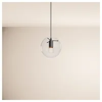 S.luce Pendelleuchte Orb Galerieleuchte 5m Abhängung Schwarz Orb/Farbverlauf Klar