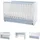 Lorelli Babybett Dream 70 x 140 cm umbaubar Kinderbett Schaukelbett Schreibtisch weiß blau