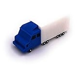 Onwomania LKW Truck Lastwagen Blau Funny USB Stick 64 GB USB 3.0 Speicherstick USB-Datenträger