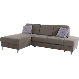 sit&more Ecksofa »Clio L-Form« wahlweise mit Bettfunktion oder Vorziehsitz und Bettkasten, Federkern