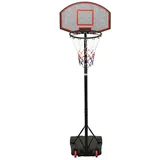 vidaXL Basketballständer Schwarz 216-250 cm Polyethylen