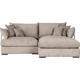 Home Affaire Ecksofa Casa XXL L-Form Polyester 4-Sitzer Braun
