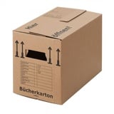 50 x Bücherkarton Profi 40 kg Traglast stabiler Umzugskarton Bücherkiste Umzug 2-wellige Movebox BB-Verpackungen