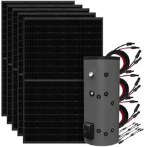 Offgridtec 2,25 kWp Full Black Solaranlage 2250 W inkl. 200L Fothermo Boiler
