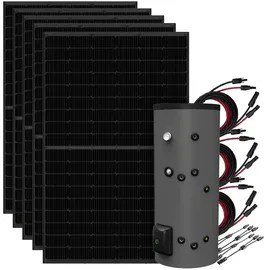 Offgridtec 2,25 kWp Full Black Solaranlage 2250 W inkl. 200L Fothermo Boiler